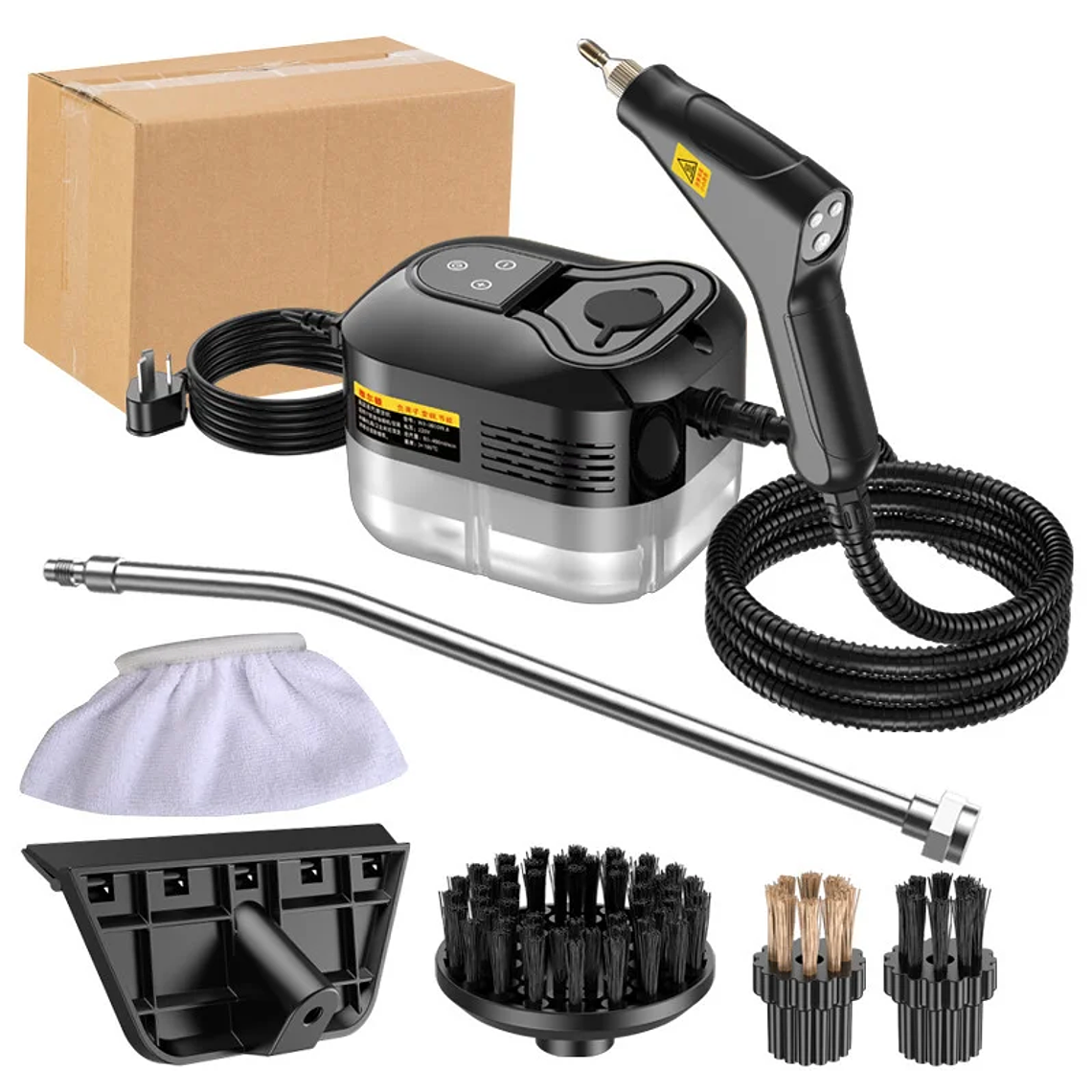 Limpador a Vapor 2500W Portátil BALASHOV | 105°C, 2m Mangueira, para Ar Condicionado, Cozinha, Carro e Pisos 3