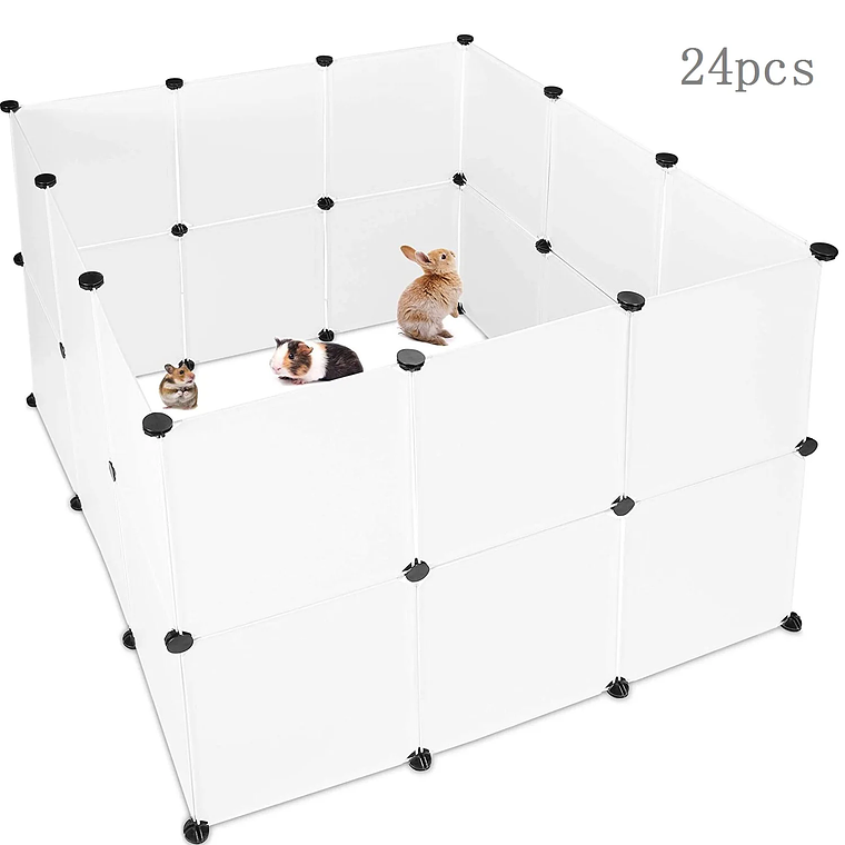 Playpen DIY Small Pet Freely Combined Foldable Dog Cage Yard Fence for Dog Cat Kitten Rabbit Guinea Pig Bunny Hedgehogs 3