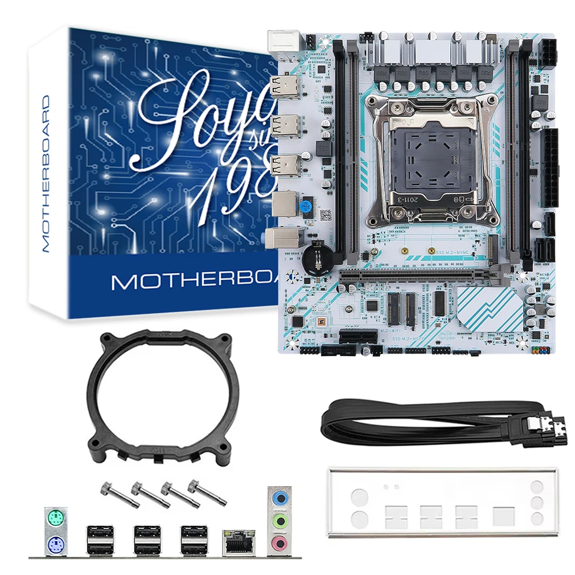 Kit Placa-mãe X99 LGA 2011-3 + Xeon E5-2630 V4 (10C/20T) + 16GB RAM DDR4 ECC | para Estação de Trabalho e Servidor 6