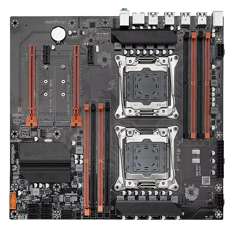 X99 Dual CPU Gaming Motherboard Kit lntel Xeon E5 2680 V4*2&DDR4 16GB (2*8GB) LGA2011-3 M. 2 NVME for Desktop Computer Host 6