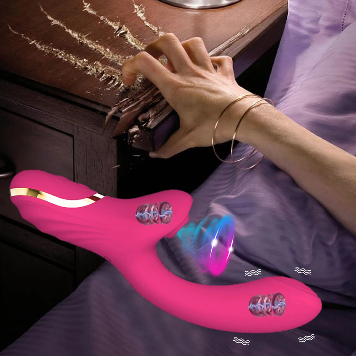 Estimulador de Sucção para Clitóris + Vibrador de Ponto G | 20 Modos - Á prova d'água 1