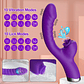Vibrador 2 em 1 com Língua e Sugador - Estimulador de Clitóris e Ponto G | Varinha Poderosa com Funções Ajustáveis - Thumbnail 2