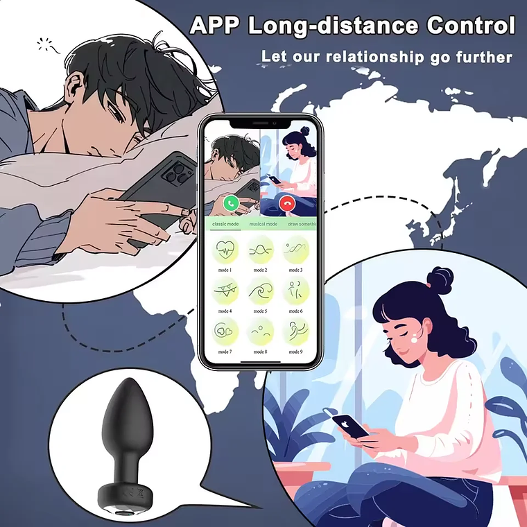 Anal Stimulator with Wireless App - Vibrator for Prostate and G-Spot | Remote Control for Partner | Medical Grade Silicone 3