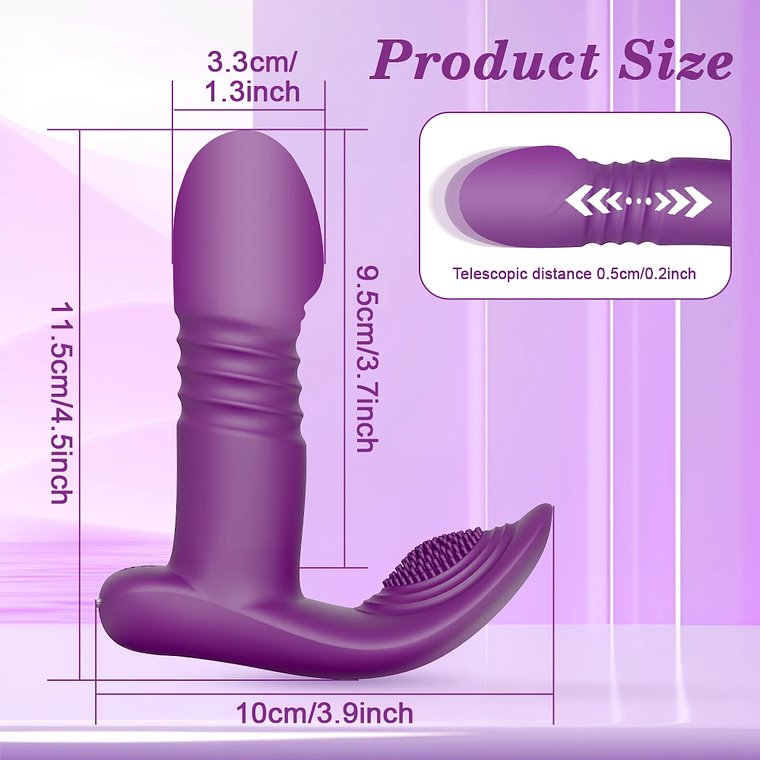 Vibrador Vestível com App e Movimento Pulsante - Para Estimulação do Ponto G e Clitóris | Calcinha Tecnológica para Mulheres 6