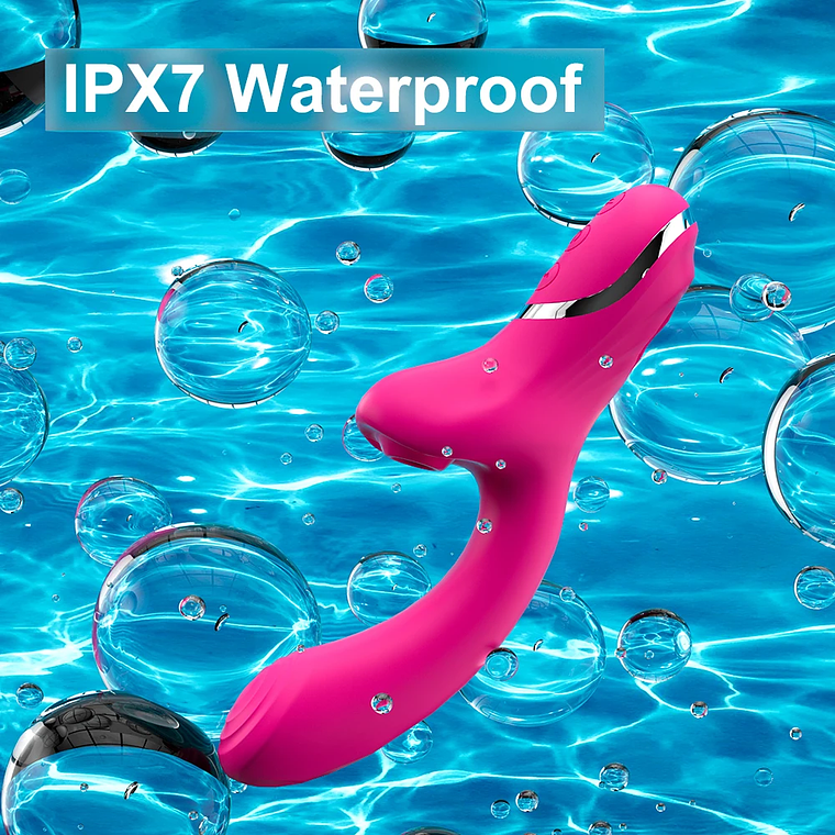 Estimulador de Sucção para Clitóris + Vibrador de Ponto G | 20 Modos - Á prova d'água 6