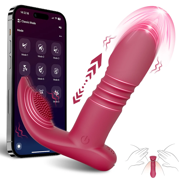 Vibrador Vestível com App e Movimento Pulsante - Para Estimulação do Ponto G e Clitóris | Calcinha Tecnológica para Mulheres 10
