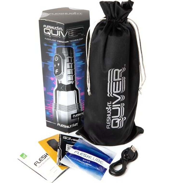 Fleshlight Quiver | Masturbador Pessoal Masculino com Vibração Interna | Recarregável, Realista e Discreto 6