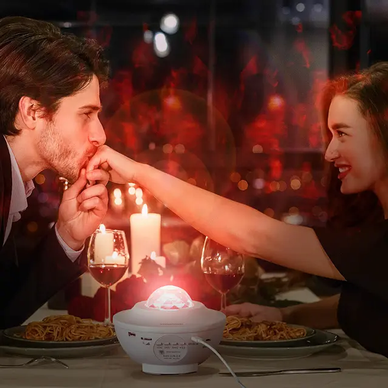 LED Star Projector with Bluetooth Speaker | Night Sky at Home | Sedlay Innovagoods 5