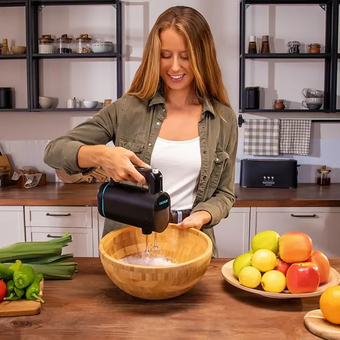 Batedora de Mão Cecotec BlendGo Pack 1800W | Kit com Acessórios | 8 Velocidades para Amassar, Bater e Triturar 8