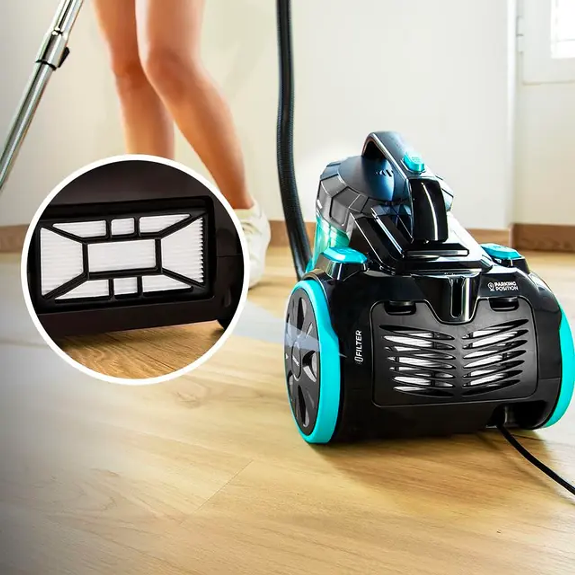 Aspirador de Água Cecotec Rockstar Cyclonic XL 890W | Filtro de Água 2.5L | Sistema de Limpeza a Úmido e a Seco 4