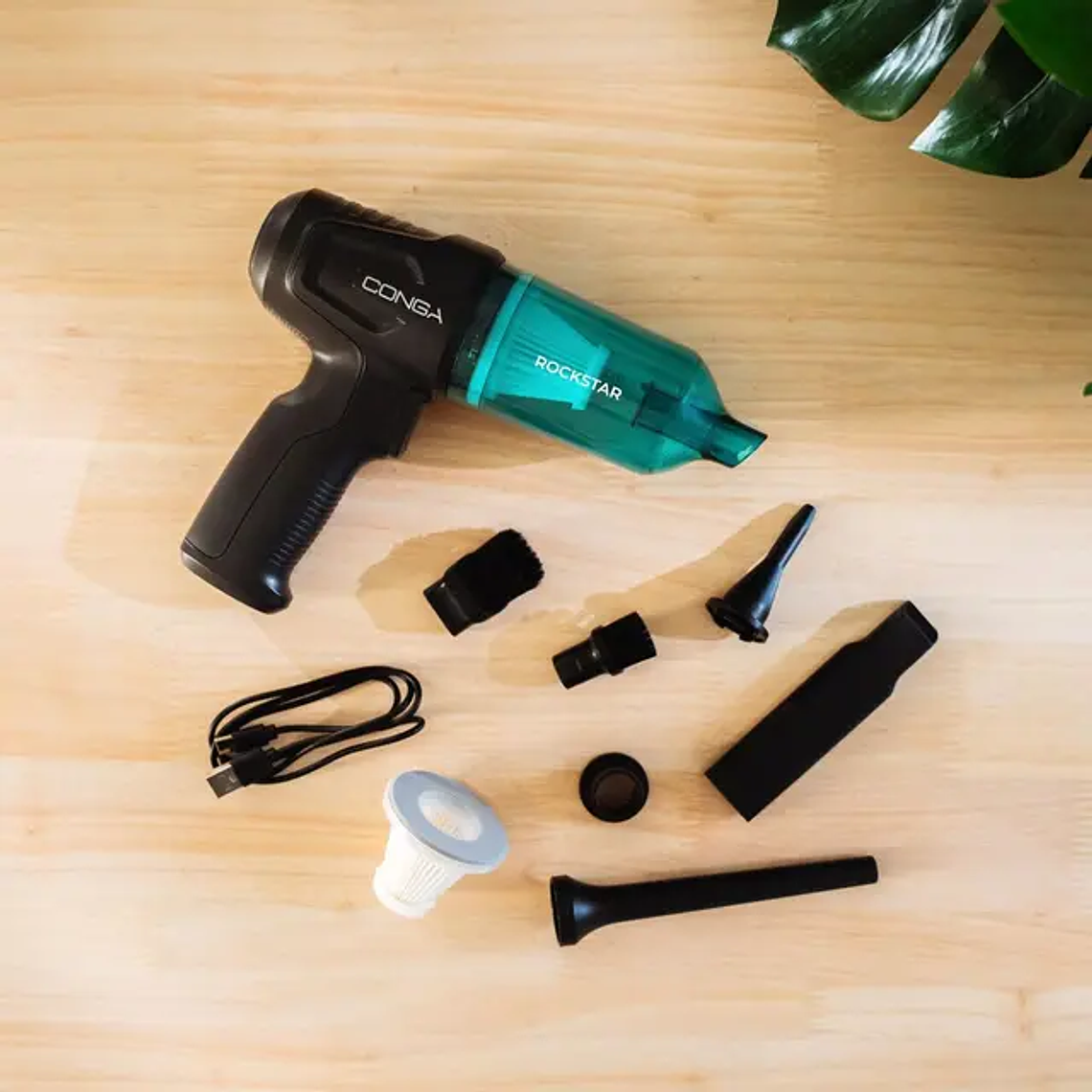 Aspirador de Mão Sem Fios Cecotec Rockstar Micro Hand 80W | Silencioso, 390g | Turbo para Teclados e Carro 2