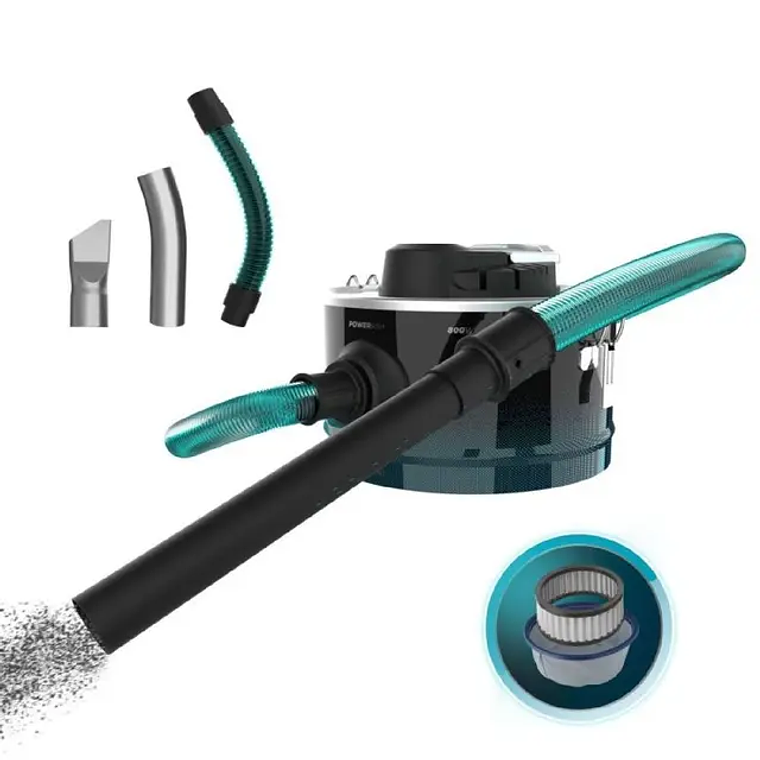 Aspirador de Cinzas Cecotec Ash 2000 Home 800W | Depósito Misto 10L | Para Lareiras, Grelhadores e Cinzas Frias 10