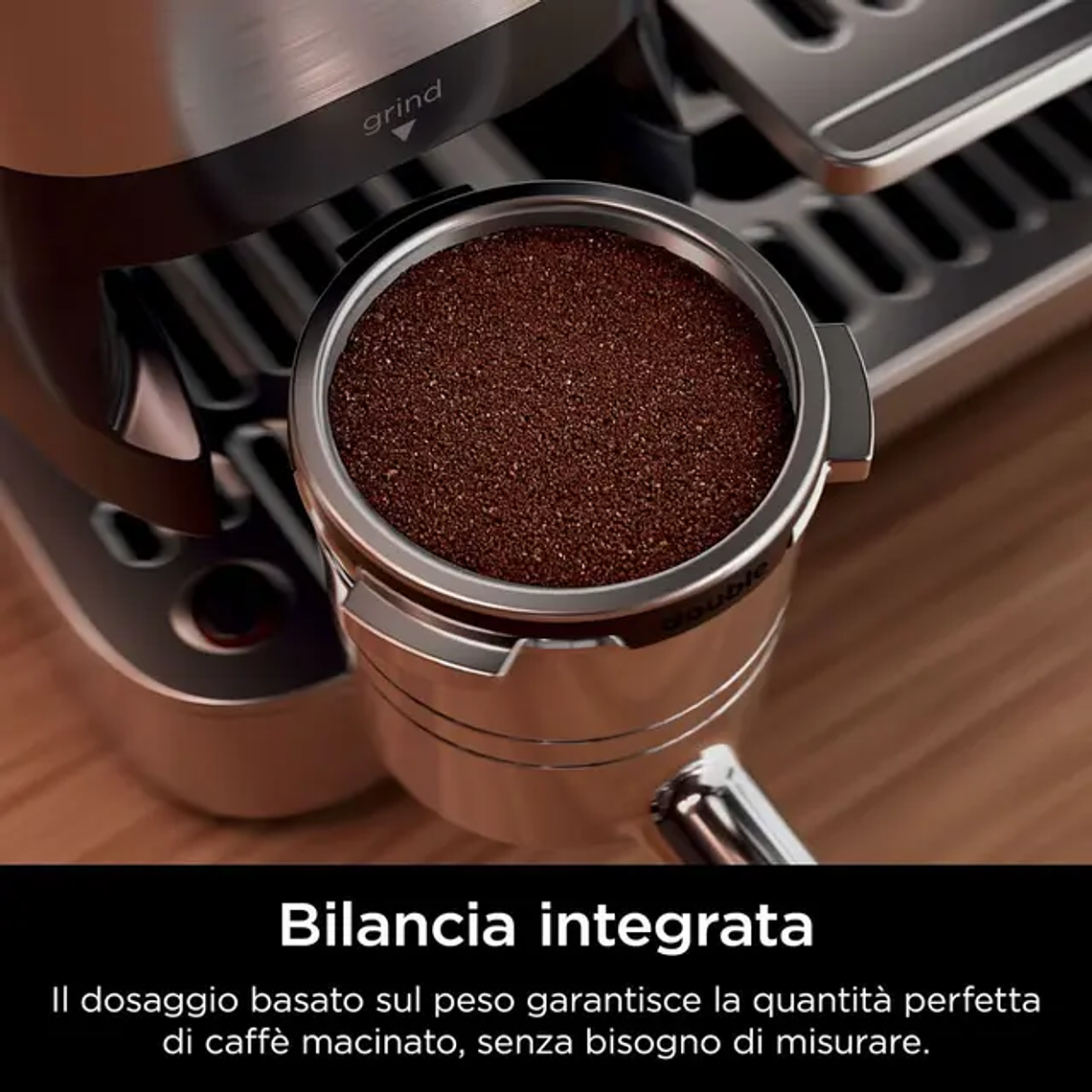 Máquina de Café Ninja ES701EU | Com Moinho Integrado e Espumador de Leite | Café Expresso e Americano 1.2L 13