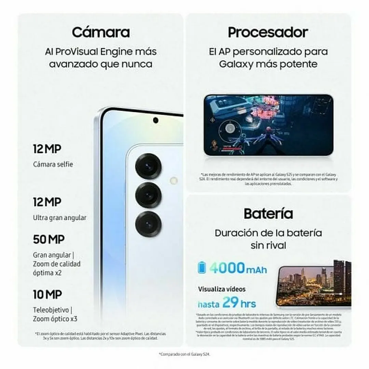 Samsung Galaxy S25 128GB | Chip Snapdragon 8 Elite | 12GB RAM, IA Galaxy, Câmara Tripla | Cor Menta 7