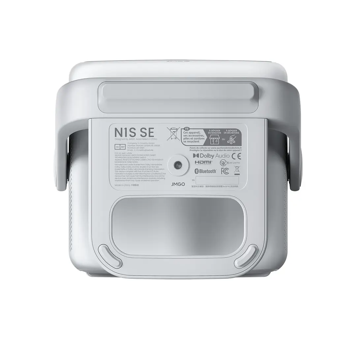 Projetor de Tri-Laser 4K JMGO N1S SE | 1080p, 1500:1 Contraste, Bluetooth & Wi-Fi | Alto-Falante Integrado 2