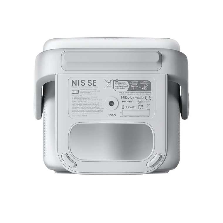 Projetor de Tri-Laser 4K JMGO N1S SE | 1080p, 1500:1 Contraste, Bluetooth & Wi-Fi | Alto-Falante Integrado 2