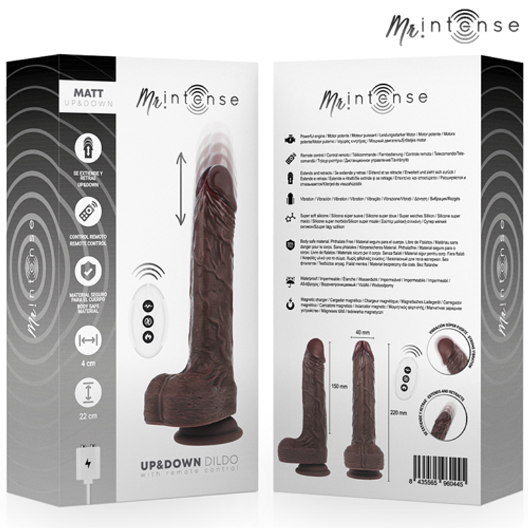 Vibrador Realista Matt com Movimento de Penetração | Controle Remoto, 22cm - MR INTENSE 5
