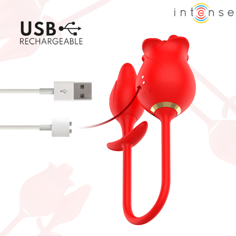 Estimulador de Clitóris Melanie com Língua em Zigue-Zague | Duplo Motor, 20 Modos - INTENSE 6