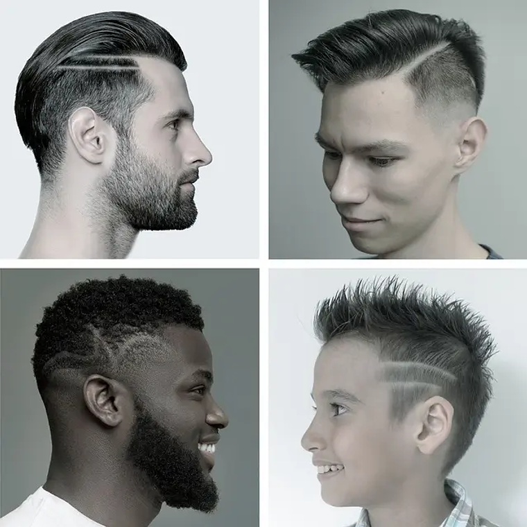 Máquina para Cortar Cabelo Recarregável Triher Professional | Com 6 Pentes, 3 Velocidades e Ecrã LCD 12