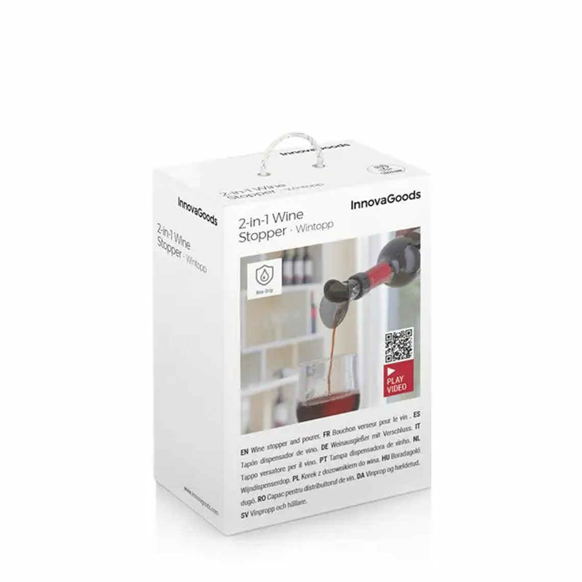 Tampa Dispensador Arejador de Vinho 2 em 1 Wintopp | Tampa Antigotejamento e Arejador | InnovaGoods 10