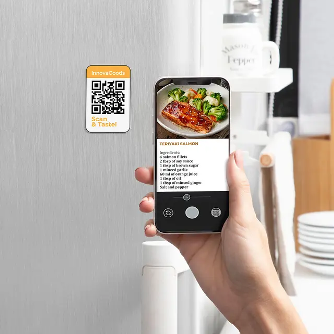 Fritadeira de Ar InnovaGoods Fryinn Pro 5500 | 5.5L, 1700W, Painel Digital | Cozinha Saudável 4