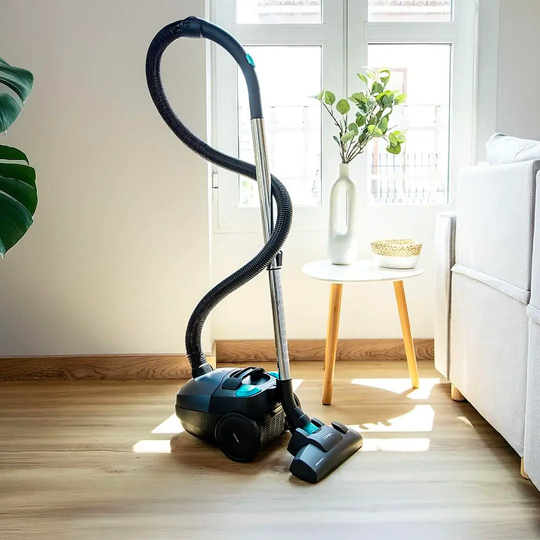 Aspirador Vertical Cecotec Conga Powerbag 2000 Compact Plus 800W - Filtro HEPA, 16kPa, 2L, Mala Inclusa, Preto 7