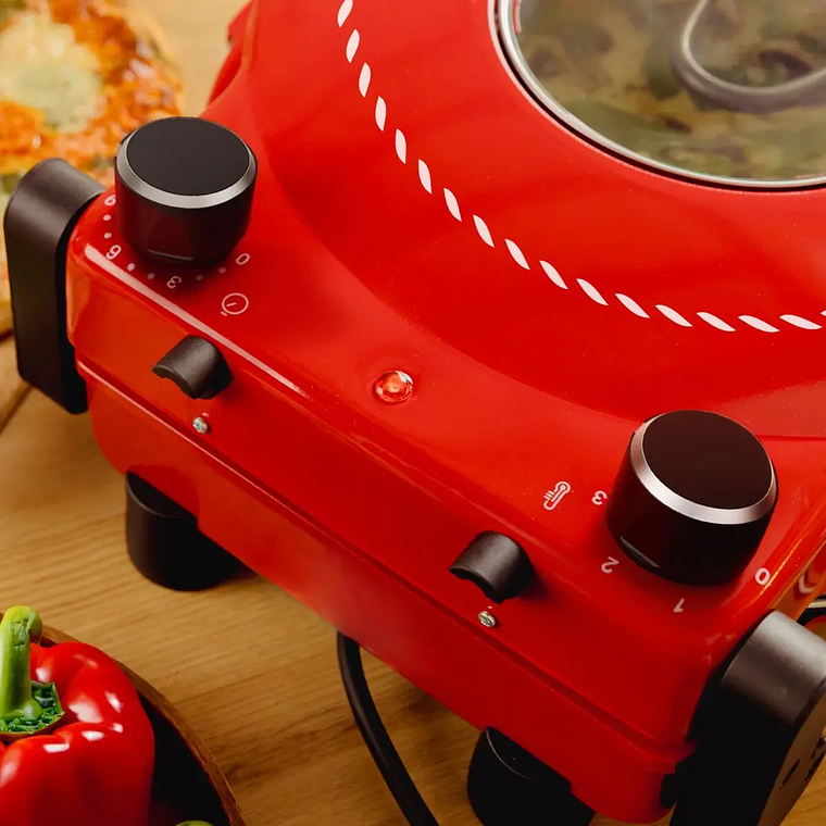 Forno de Pizza Cecotec Mamma Mía Window - Pedra Refratária, 1200W, Janela de Visão, Vermelho 11
