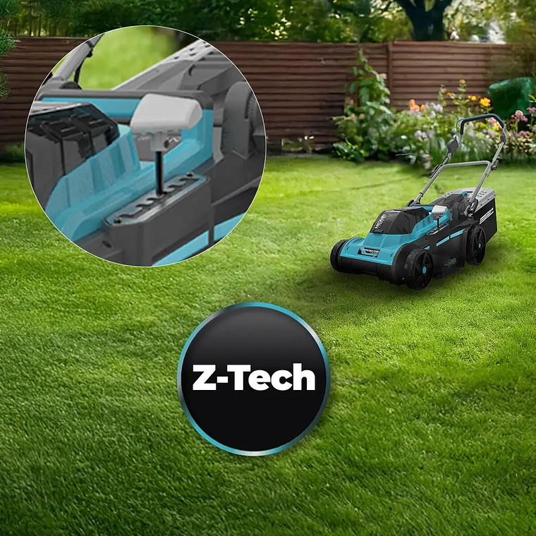 Cecotec E7 Liberty Z Plus 20V Cordless Lawn Mower - 43cm Cutting Width, 45L Capacity, 20-70mm Width Adjustment, 2 Pieces, Blue 3