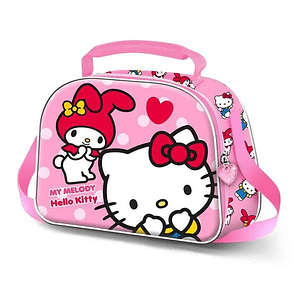 Bolsinha de Merenda Hello Kitty - Cor de Rosa, 20x26x10 cm, para Crianças +3 Anos
