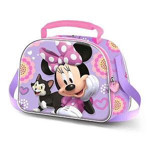 Bolsinha de Merenda Minnie Mouse - Cor Lilás, 20x26x10 cm, para Crianças +3 Anos