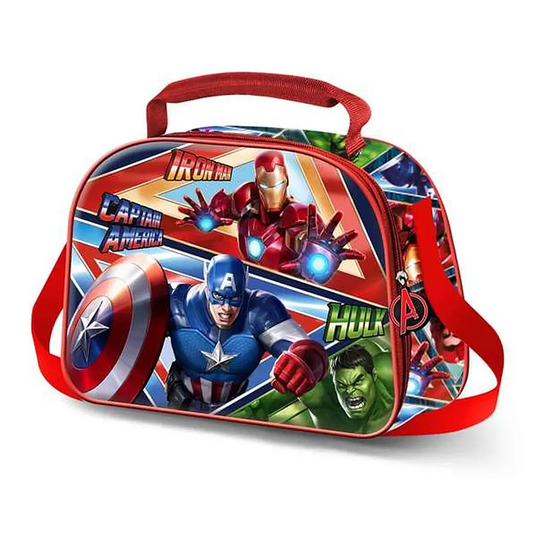 Avengers Lunch Bag - Blue, 20x26x10 cm, for Children 3+ Years 1