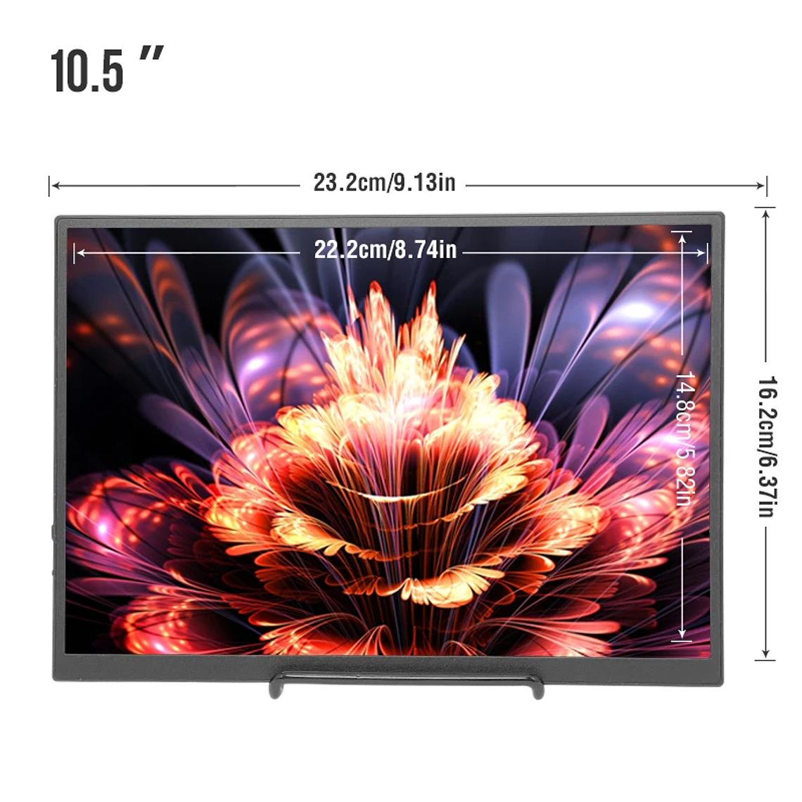 Monitor Portátil Anmite 10.5 Polegadas 1920x1280 - HDR, 100% sRGB, Baixa Luz Azul, Tipo-C, para Gaming (Xbox, PS5, Switch), Extensão de Telemóvel e PC 2