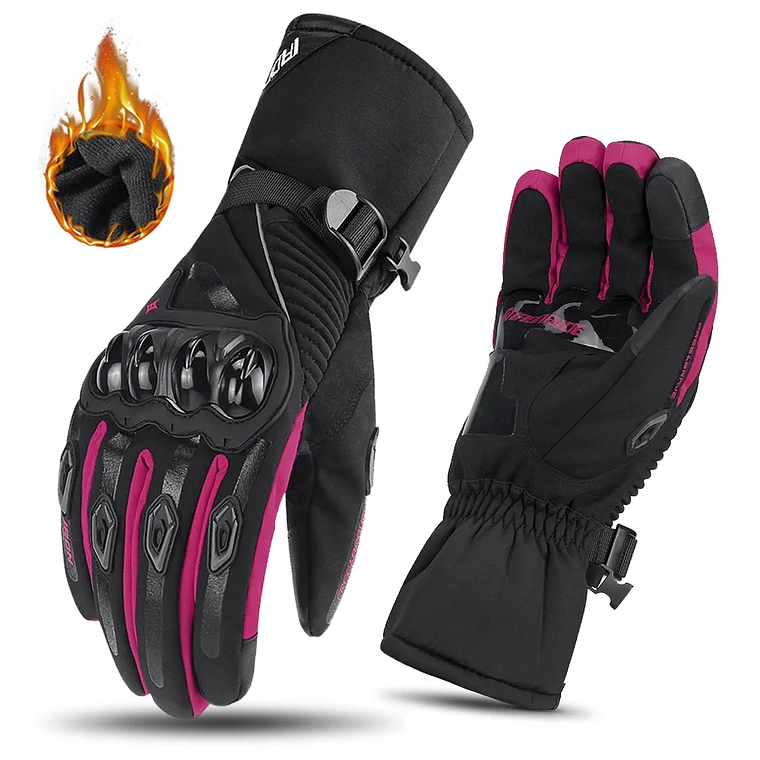 Luvas de Moto Inverno HEROBIKER - Impermeáveis, Corta-Vento, Toque no Ecrã, para Homem e Mulher, Motocross, Estrada e Scooter 8