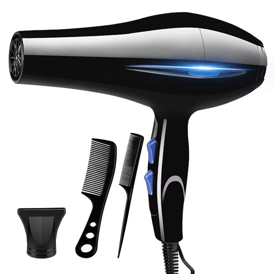 Secador de Cabelo Profissional 2200W Wsxtcun - Secagem Rápida, Tecnologia Iónica, 2 Velocidades/2 Temperaturas, Difusor Incluído, para Cabelo Brilhante e Saudável 7