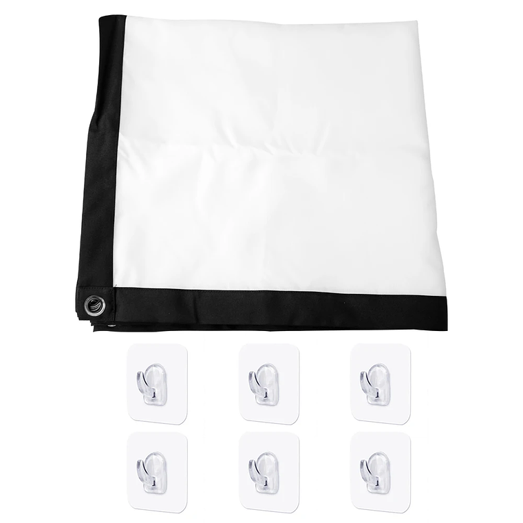 Ecrã de Projeção Portátil 100 Polegadas ThundeaL - 16:9, Dobrável, Branco Mate, para Cinema em Casa, Exterior, Projetor Full HD/4K 6