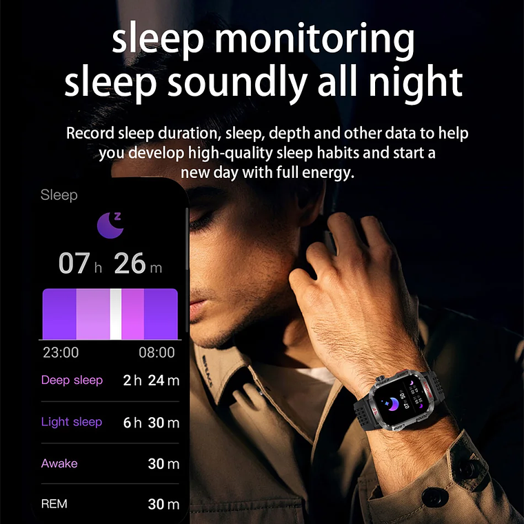 Smartwatch Militar para Homem ChiBear - 2.01