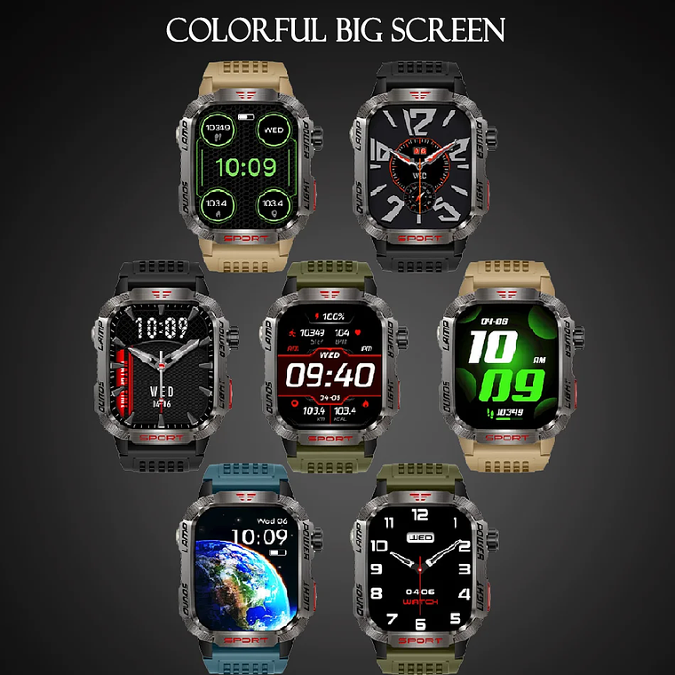 Smartwatch Militar para Homem ChiBear - 2.01