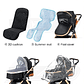 Baby Stroller 3 in 1 Portable Travel Luxurious Baby Carriage High Landscape Fold Pram Aluminum Frame Multifunctional Stroller - Thumbnail 2