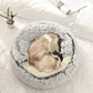 LEWEN Semi-Enclosed Winter Cat Bed - Soft Nest with Comfort, Warm Blanket and Thermal Insulation, for Cats and Small Dogs - thumbnail 3