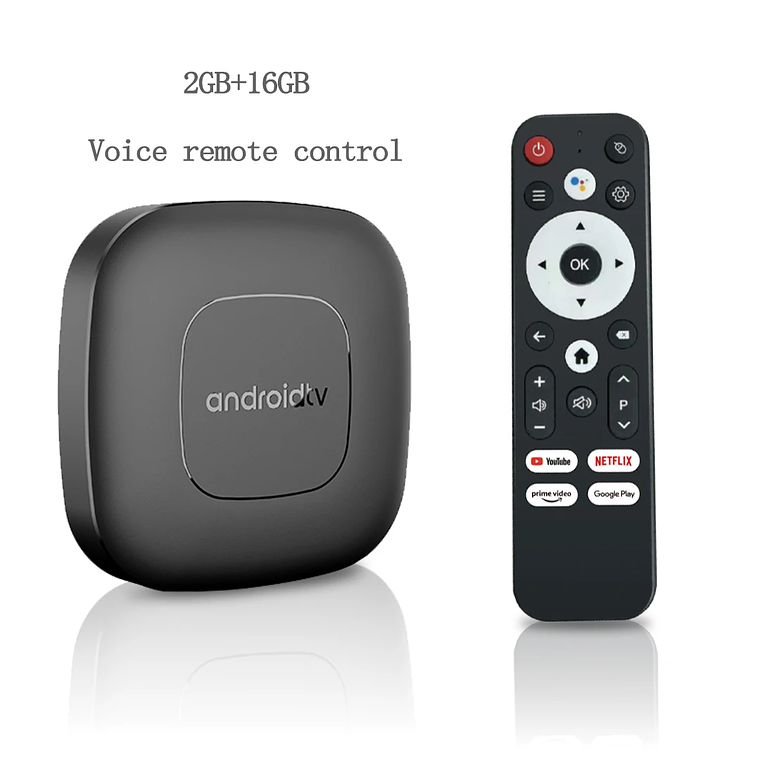TV Box Android 16 Smart LVMAO T1 - Allwinner H313 Quad Core, 4K@60Hz HDR, 2GB+16GB, Android TV, Dual WiFi 2.4/5G, Netflix, Google Assistant 9