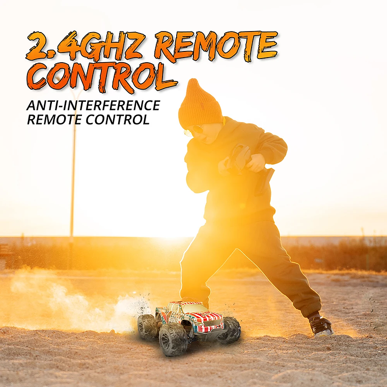 Carro RC Monster Truck 1:20 Off-Road 4x4 - Controle Remoto 2.4G, Alta Velocidade, Drift e Escalada, Pronto para Usar, para Crianças e Adultos 2