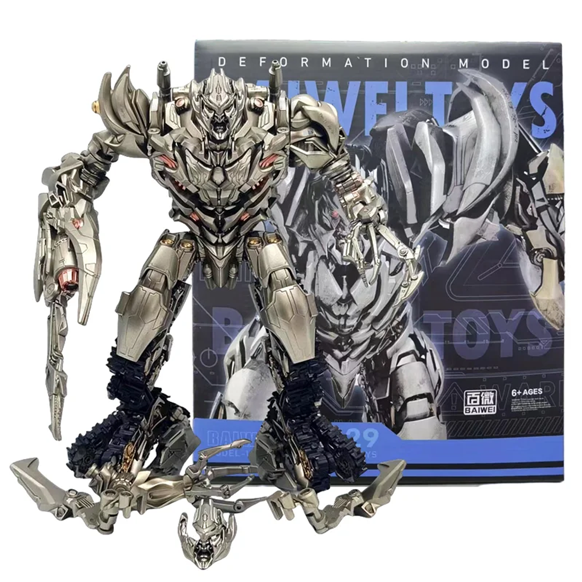 Megatank Galvatron Action Figure TW1029 - Robô Transformable de Coleção, Modelo de Anime com 2 Modos (Tanque/Robô), Presente para Fãs e Crianças 7