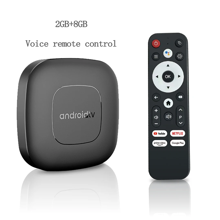 TV Box Android 16 Smart LVMAO T1 - Allwinner H313 Quad Core, 4K@60Hz HDR, 2GB+16GB, Android TV, Dual WiFi 2.4/5G, Netflix, Google Assistant 10