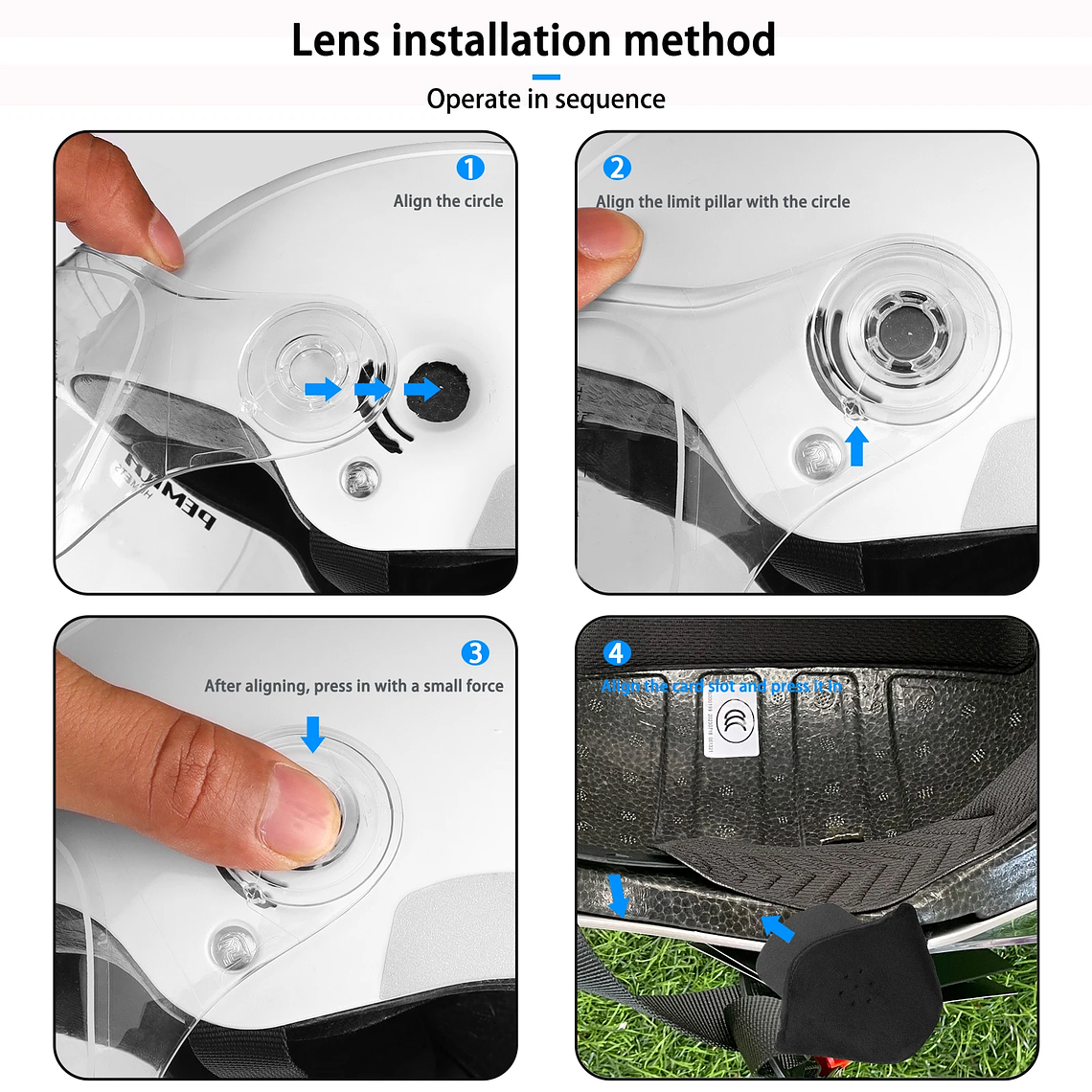 Capacete de Ciclismo PEMILA com Óculos Integrado e Proteção Auditiva - Capacete MTB, Estrada e E-Bike, Aba Retrátil, Ventilação, Refletivo, para Adultos 6