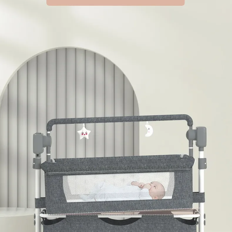 Berço Automático Magic ZC com Balanço Eletrônico, Bluetooth, Timer e Controle Remoto - Estrutura Dobrável, Laterais em Rede Respirável e Colchão Macio para Recém-Nascidos (Suporta até 20kg) 6