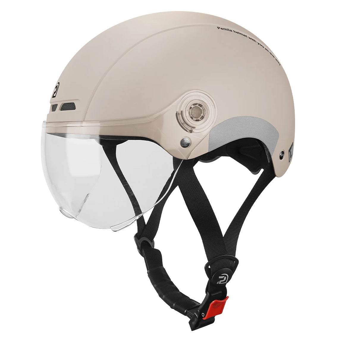 Capacete de Ciclismo PEMILA com Óculos Integrado e Proteção Auditiva - Capacete MTB, Estrada e E-Bike, Aba Retrátil, Ventilação, Refletivo, para Adultos 8