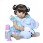 Boneca Reborn Baby Girl 50cm - Corpo Inteiro em Silicone Macio, Rosto Doce e Popular, Cabelo Realista, Presente de Natal e Aniversário de Alta Qualidade - Thumbnail 10
