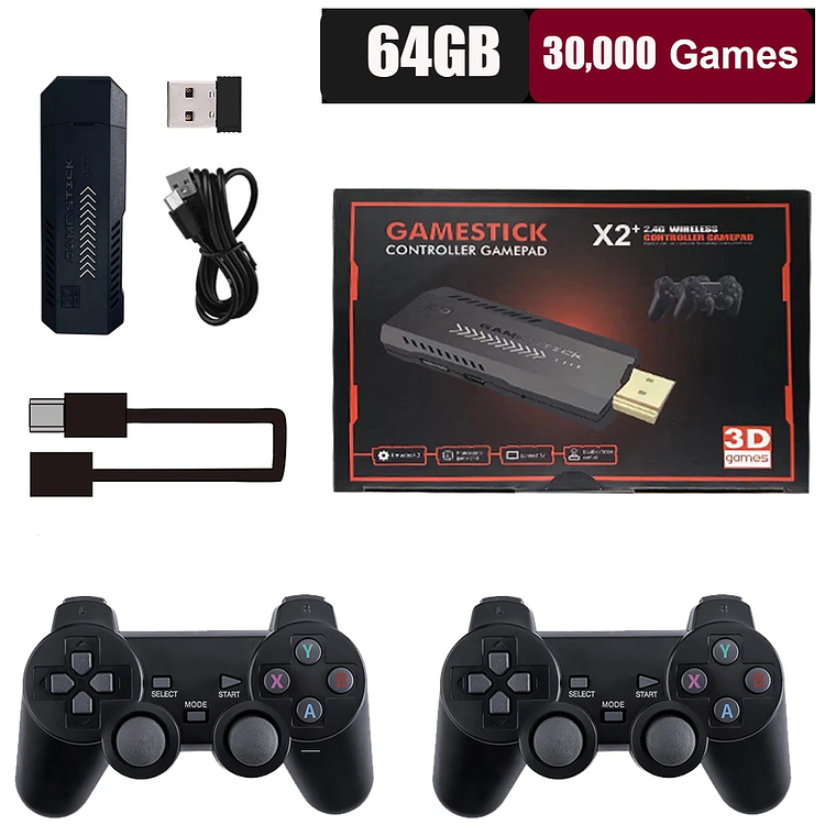 Consola de Videojogos Retro X2 Plus GD10 Pro 256G com 50.000 Jogos - 4K/3D HD, 2 Comandos Sem Fios, Suporte 50 Emuladores, Presente para Todas as Idades 10