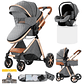 Magic ZC 588 3-in-1 Baby Stroller - Lightweight, Multifunctional, with Reversible Seat and Bassinet Mode - Ideal for Newborns up to 20kg - thumbnail 11