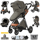 Magic ZC 588 3-in-1 Baby Stroller - Lightweight, Multifunctional, with Reversible Seat and Bassinet Mode - Ideal for Newborns up to 20kg - thumbnail 12